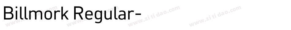 Billmork Regular字体转换